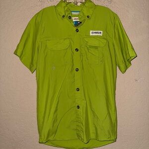 Magellan Outdoors Boys Green Short Sleeve Shirt